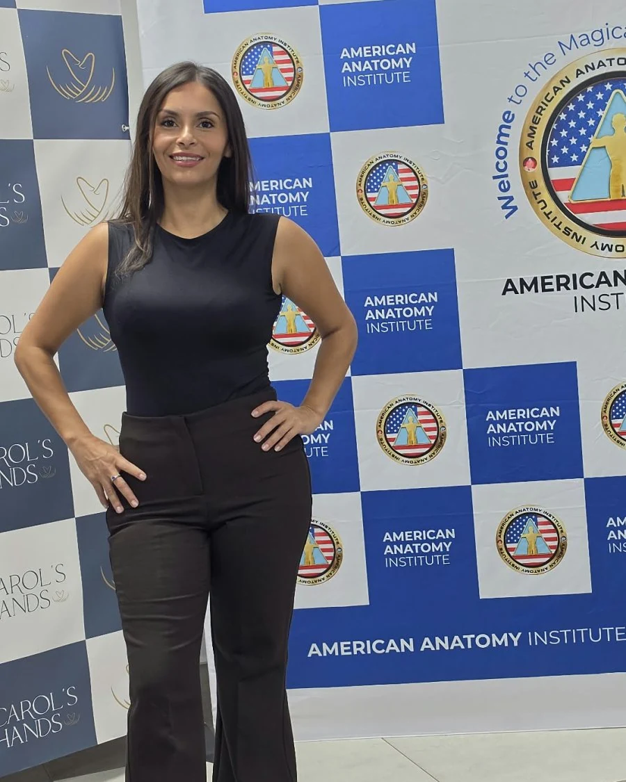 Cindy Alzate en The Real Experience of Anatomy del American Anatomy Institute